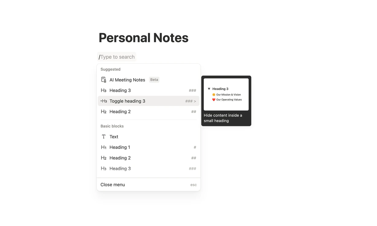 Notion Tooltip